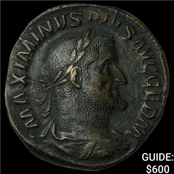 Roman Maximius Thrax 235-238 AD Brass Sestertius
