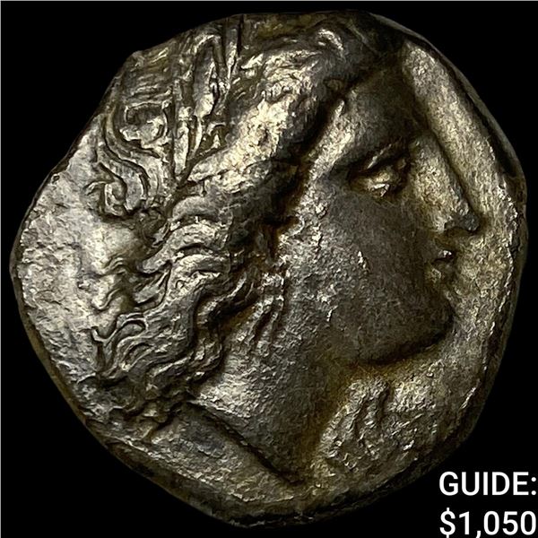 Greek Lucania Metapontioj 330-290 BC Silver Nomos