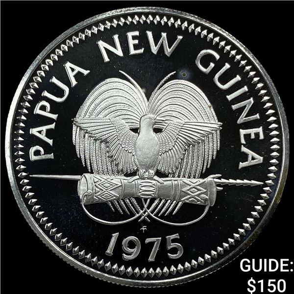 1975 Papua New Ginea Silver 5 Kina