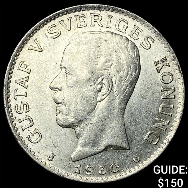 1930G Sweden Silver 1 Krona