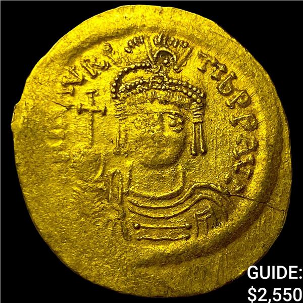 Byzantine Maurice Tiberius 578-602 Gold Solidus