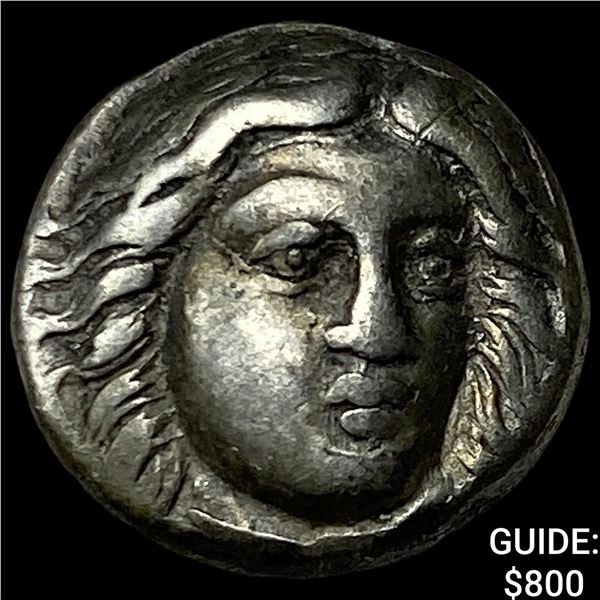 Greece Caria Halicarnassus 377-352 Silver Drachm