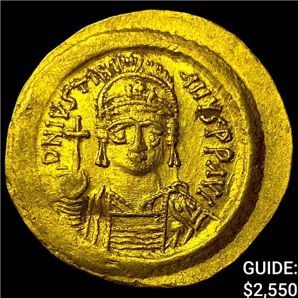 Byzantine Justinian I 527-565 Gold Sollidus