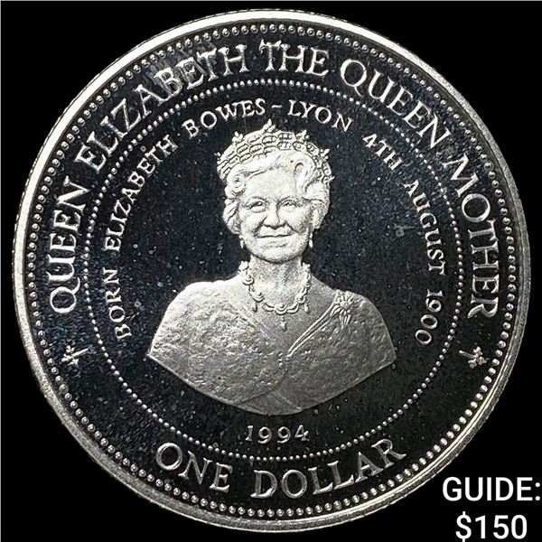 1994 Barbados Silver Dollar