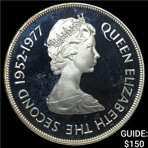 1977 Mauritius Silver 25 Rupees