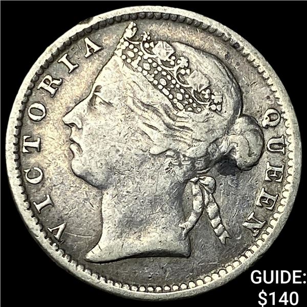 1894 British Honduras Silver 10 Cents NEARLY UNCIRCULATED