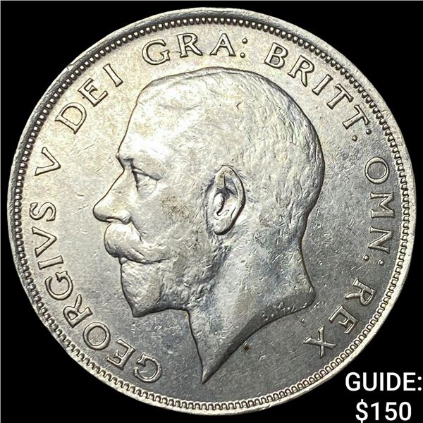 1923 Great Britain Silver 1/2 Crown