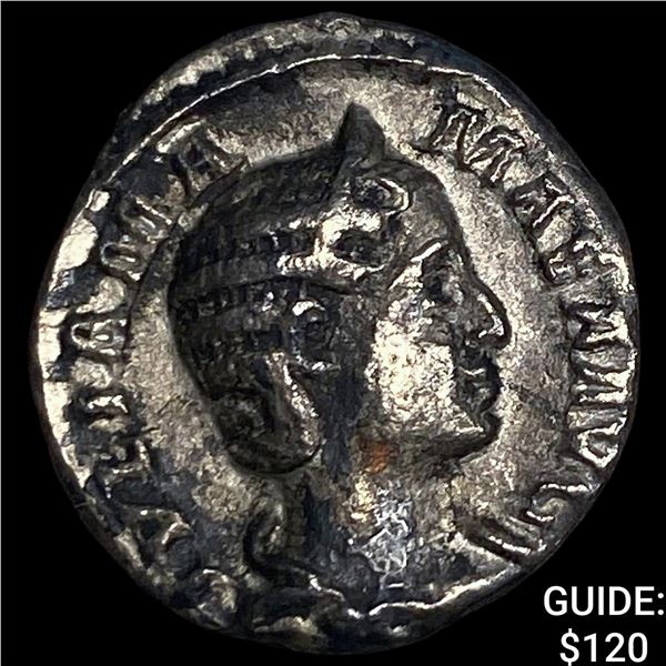 Roman Empire Julia Mamaea 225-235 AD Silver Denarius NEARLY UNCIRCULATED