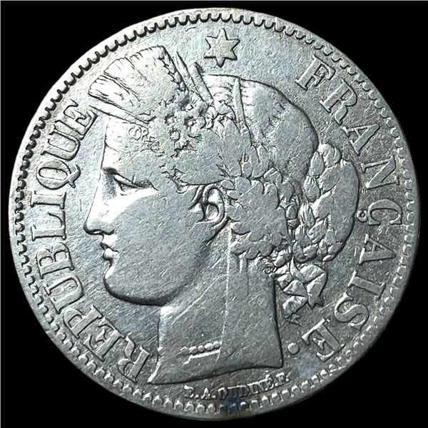 1870A France Silver 2 Francs