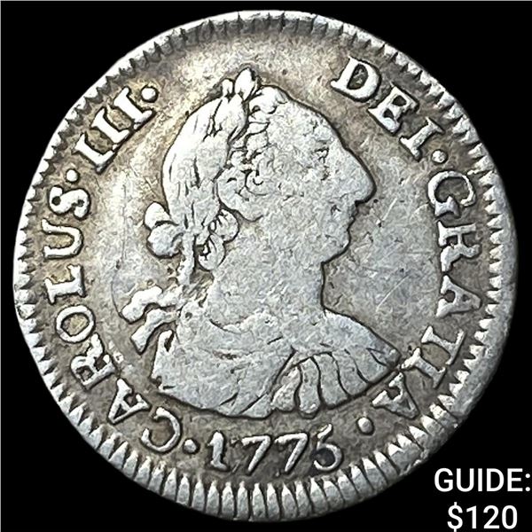 1775-JR Bolivia Charles III Silver 1/2 Real