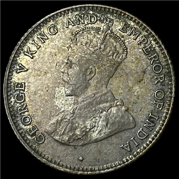 1926 Ceylon Silver 25 Cents