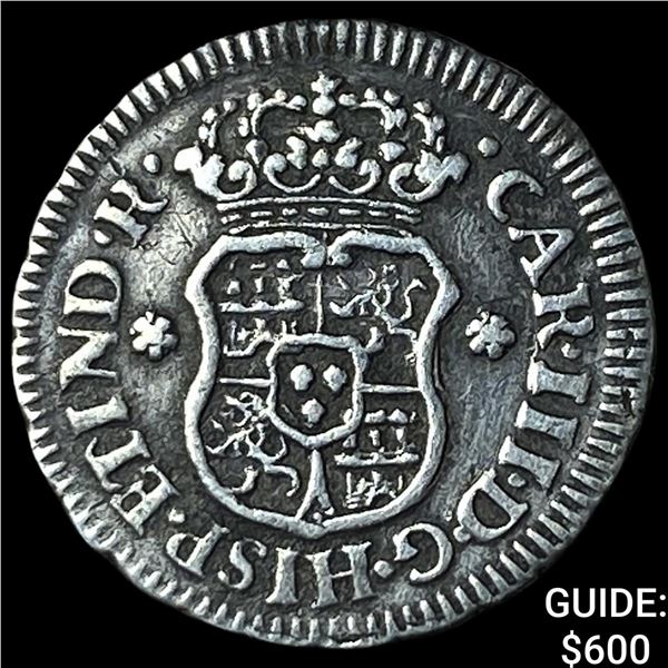 1762-Mo Mexico Charles III SIlver 1/2 Real