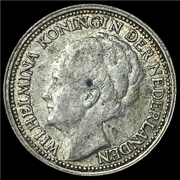 1939 Netherlands Silver 10 Cents