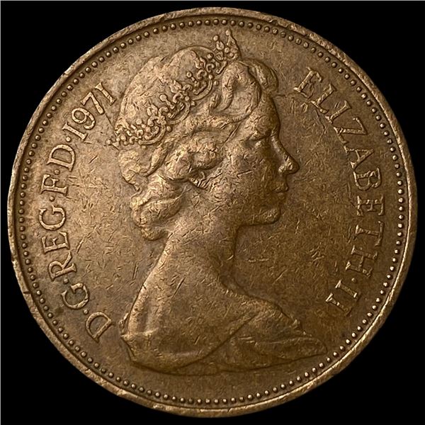 1971 United Kingdom Copper 2 New Pence