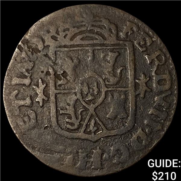 1830F Philippines Copper 1 Quarto KM 7