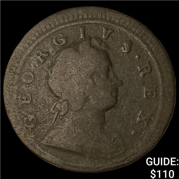 1724G Great Britain Copper 1/2 Penny