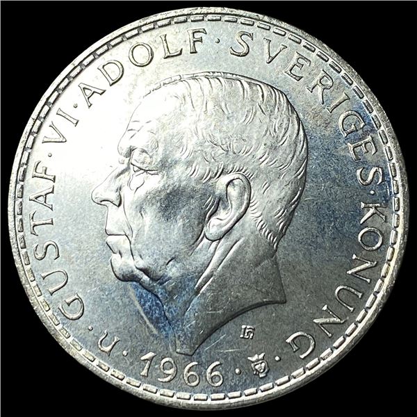 1966 Sweden Silver 5 Kronor