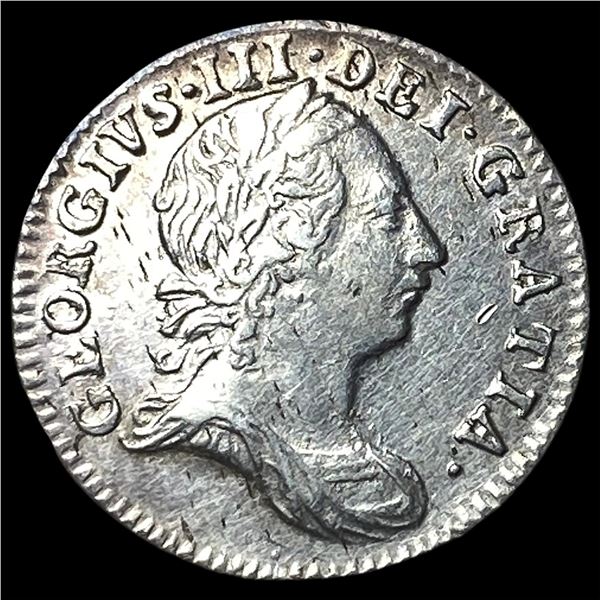 1763 Great Britain Silver 3 Pence