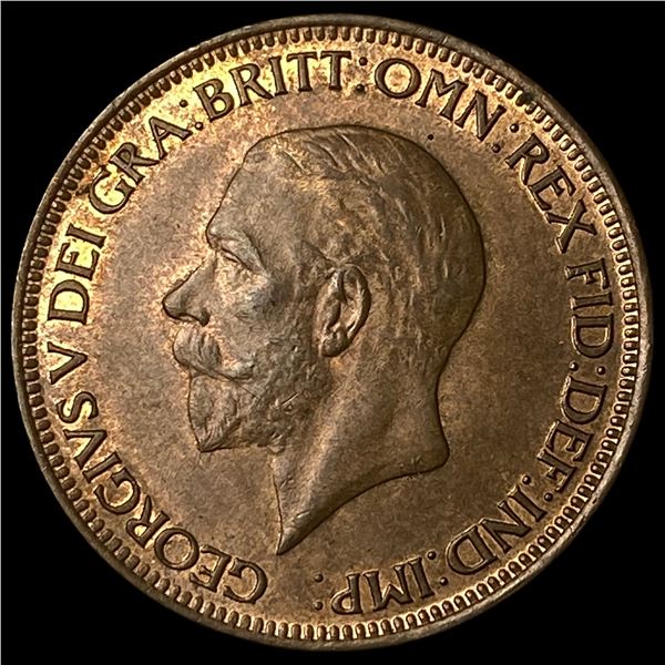 1929 Great Britain Bronze 1/2 Penny