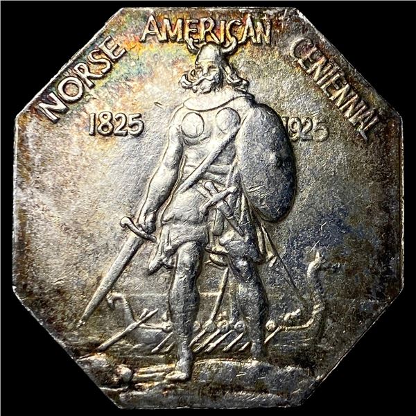 1925 Silver Norse-American Medal UNCIRCULATED