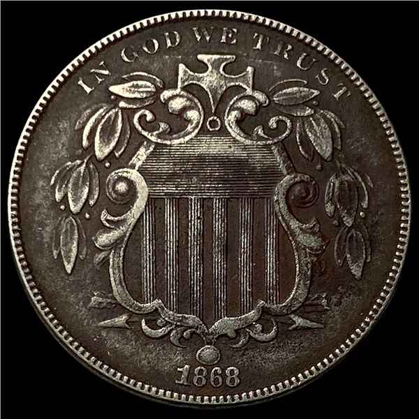 1868 Shield Nickel NEARLY UNCIRCULATED