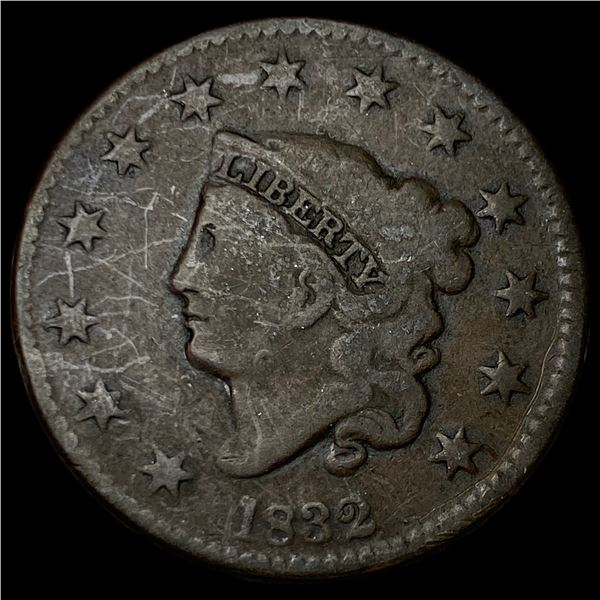 1832 Coronet Head Large Cent NICELY CIRCULATED