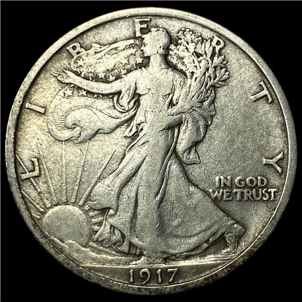 1917 Walking Liberty Half Dollar NEARLY UNCIRCULATED