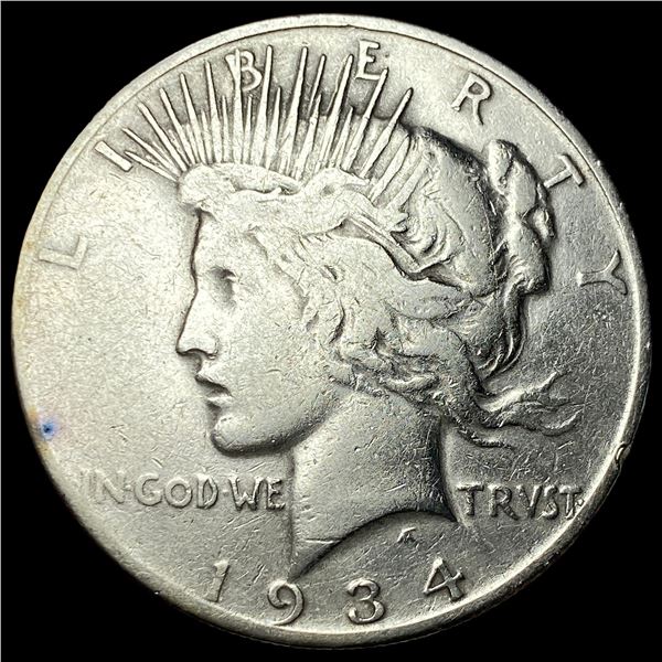 1934-S Silver Peace Dollar LIGHTLY CIRCULATED