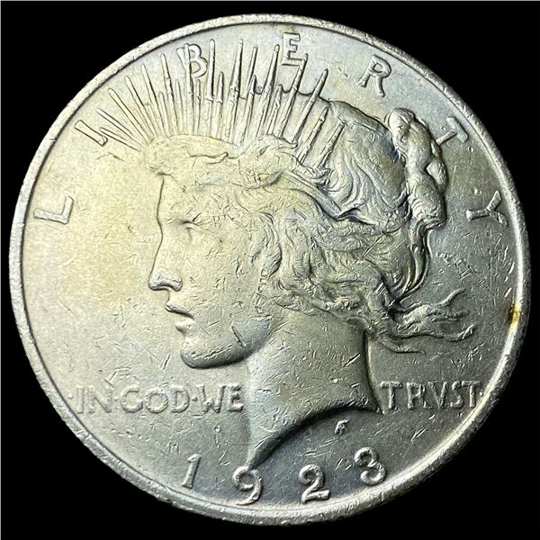 1923 Silver Peace Dollar NEARLY UNCIRCULATED