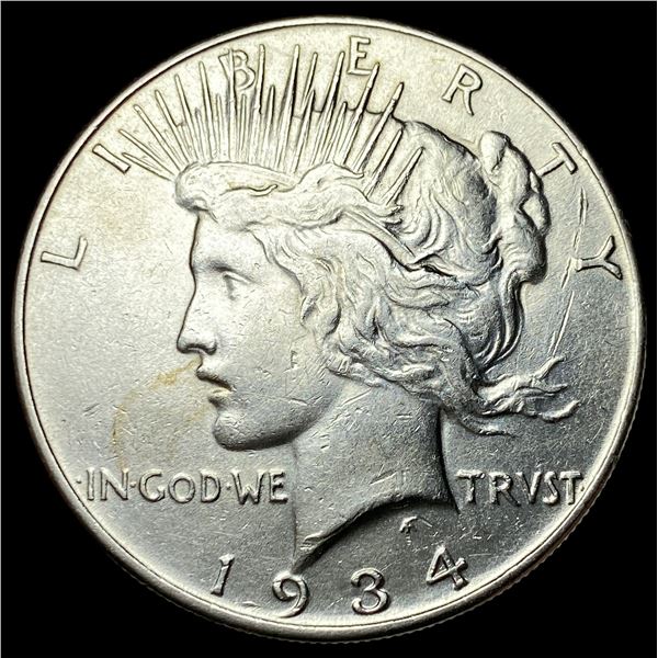 1934 Silver Peace Dollar CLOSELY UNCIRCULATED