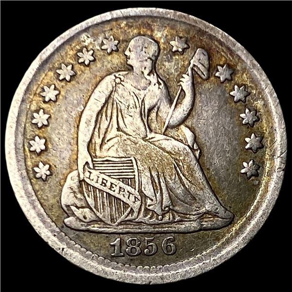 1856 Seated Liberty Half Dime NEARLY UNCIRCULATED