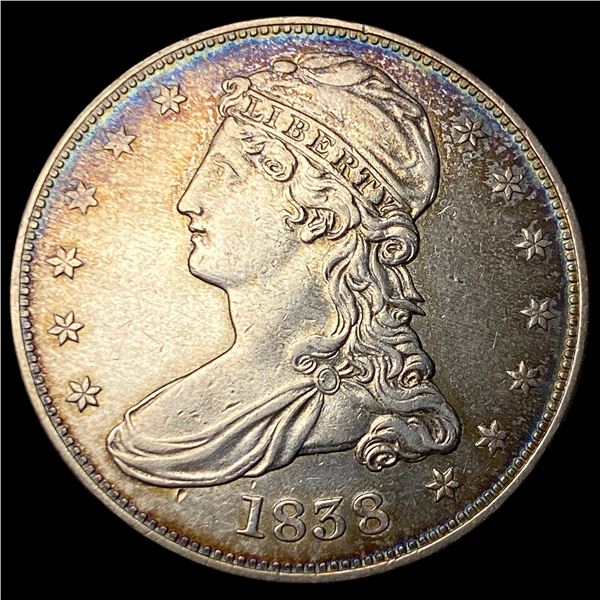 1838 Silver Capped Bust Half Dollar CLOSELY UNCIRCULATED