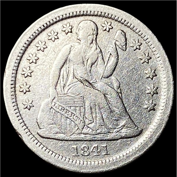 1841-O Silver Seated Liberty Dime NEARLY UNCIRCULATED