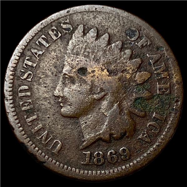 1869 Indian Head Cent NICELY CIRCULATED