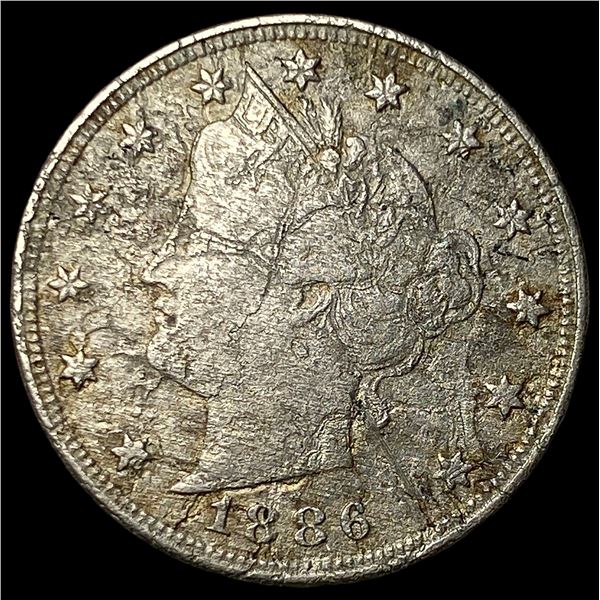 1886 Liberty Head Nickel NICELY CIRCULATED
