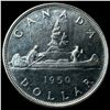 Image 2 : 1950 Canada Silver Dollar CLOSELY UNCIRCULATED