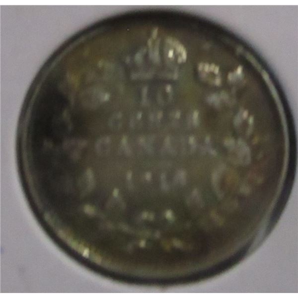 1918 CANADA KING GEORGE V SILVER DIME