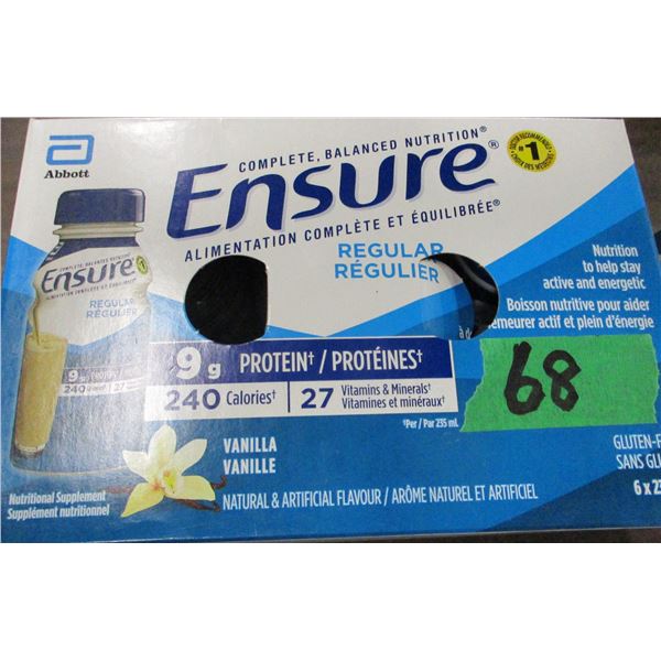 REGULAR VANILLA ENSURE DRINK (6 BOTTLES X 235 ML)
