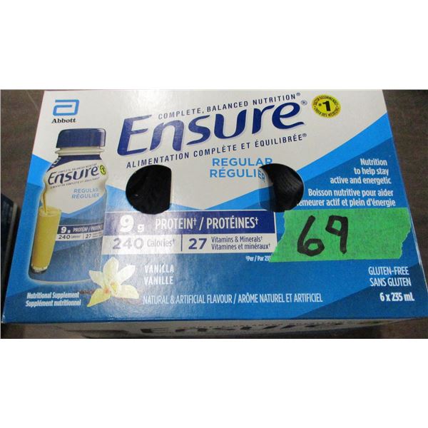 REGULAR VANILLA ENSURE DRINK (6 BOTTLES X 235 ML)