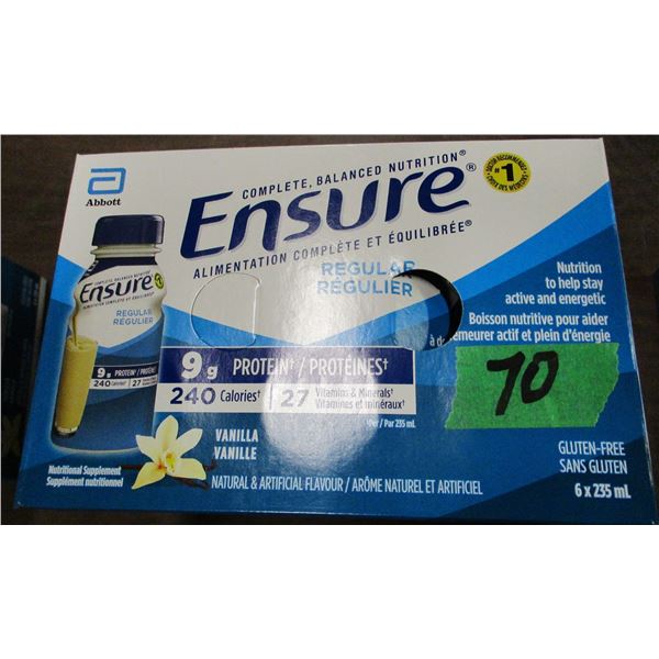 REGULAR VANILLA ENSURE DRINK (6 BOTTLES X 235 ML)