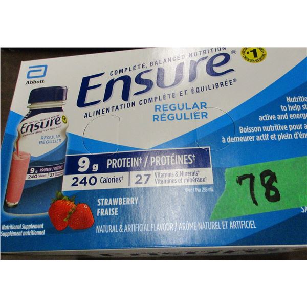 REGULAR STRAWBERRY ENSURE DRINK (6 BOTTLES X 235 ML)