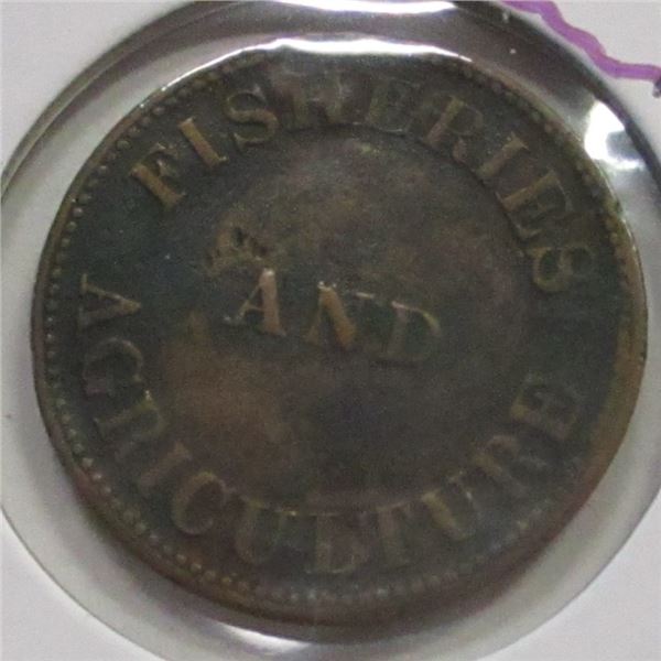 1951 FISHERIES & AGRICULTURE PRINCE EDWARD ISLAND HALF PENNY