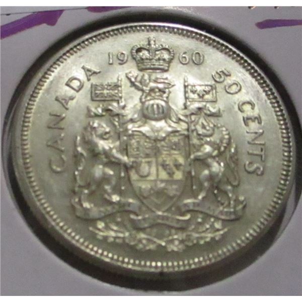 1960 CANADA SILVER HALF DOLLAR