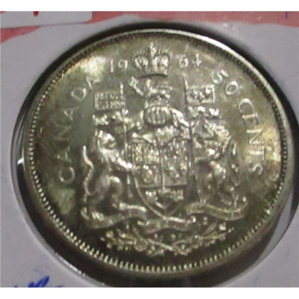 1964 CANADA SILVER HALF DOLLAR
