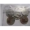 Image 6 : LOT OF FIVE 1961 CH/BU 12 SIDED CANADA NICKELS