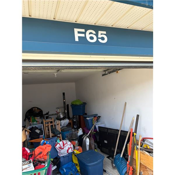 UNCLAIMED STORAGE UNIT: ARMOUR STORAGE (11204-84 Ave; Fort Sask) - Unit #F65 (Approx. 10' x 20'