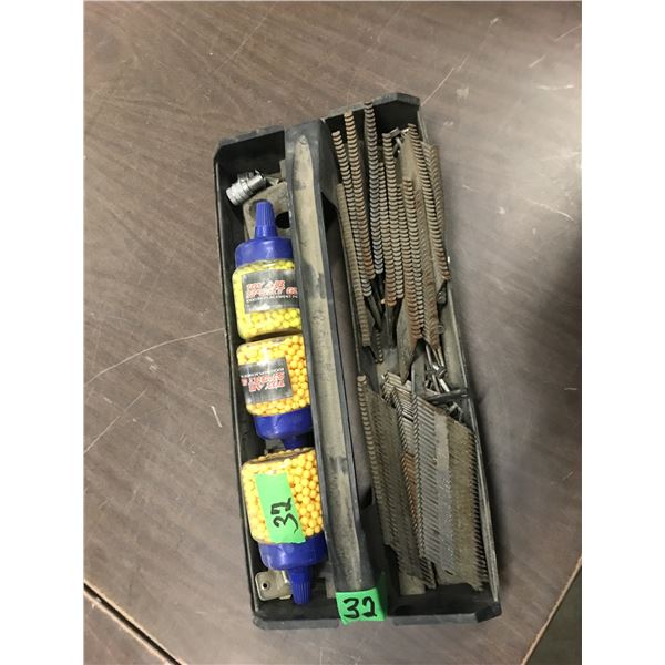 TRAY C/W AIR PELLETS, AIR NAILS, ETC