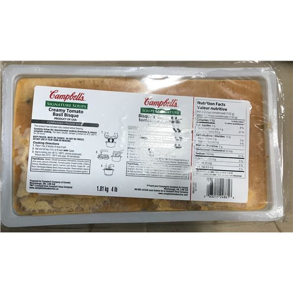 FROZEN:  CAMPBELL'S CREAMY TOMATO SOUP (1.81 KG)