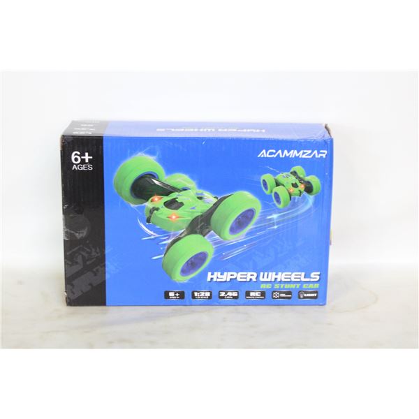 NEW RADIO CONTROLLED STUNT CAR HYPER WHEELS