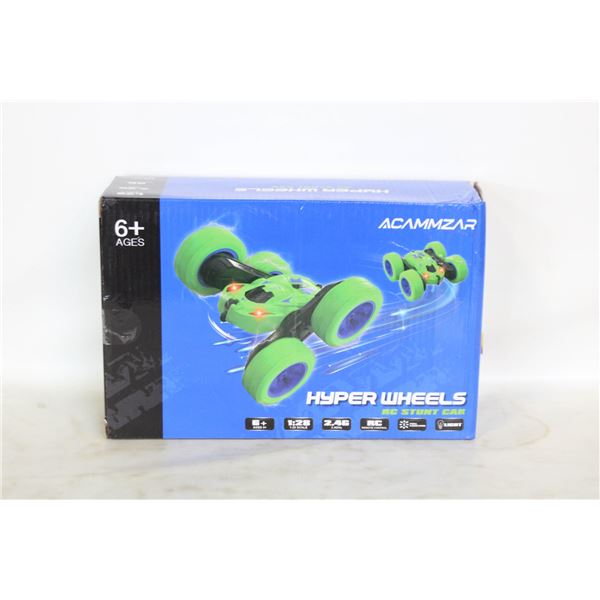NEW RADIO CONTROLLED STUNT CAR HYPER WHEELS